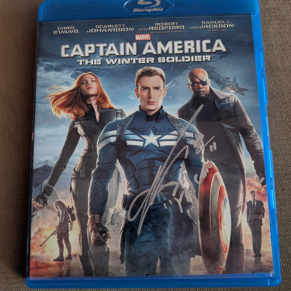 Marvel Captain America: The Winter Soldier Blu-ray with Blue Case